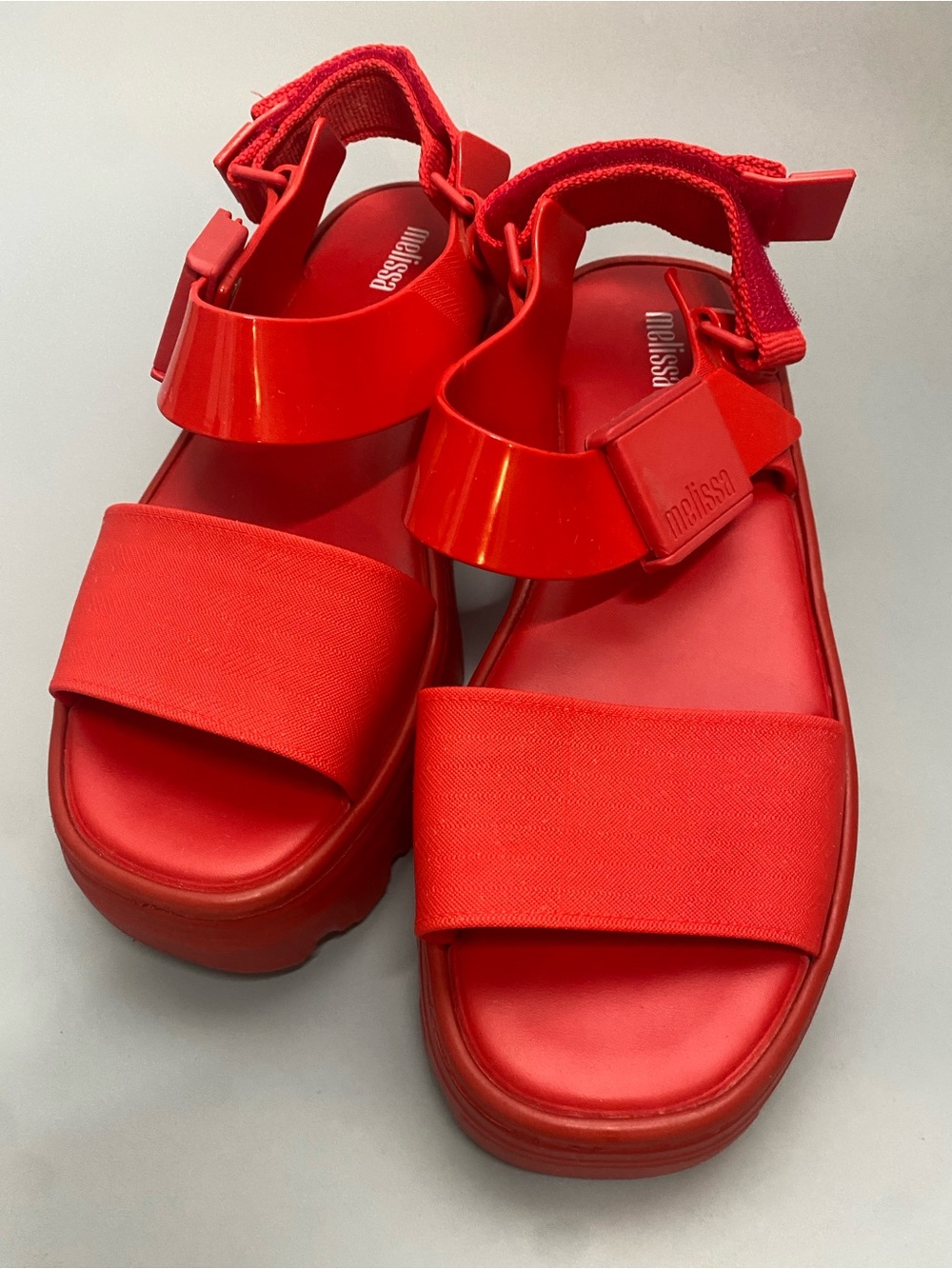 Melissa Red Platform Sandals | Vegan Jelly Shoes | Women’s